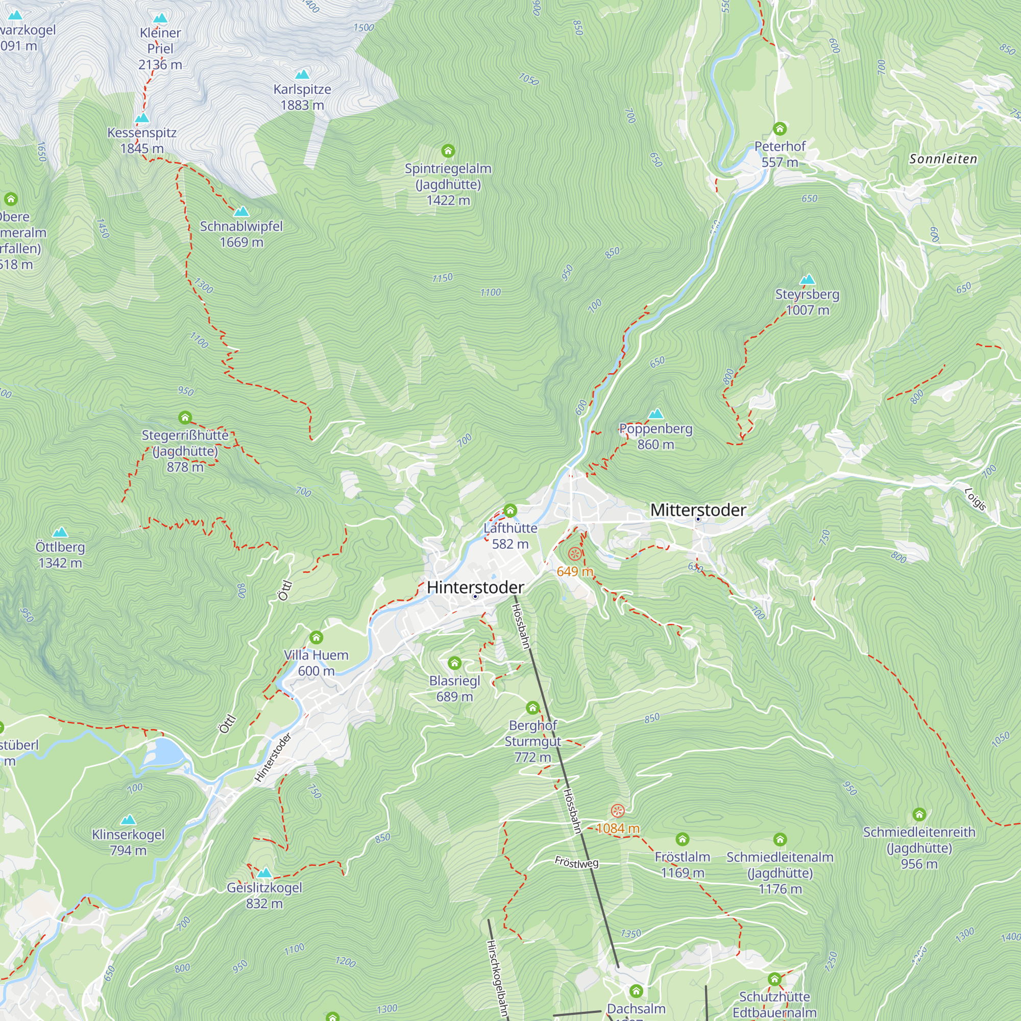 Lafthütte map