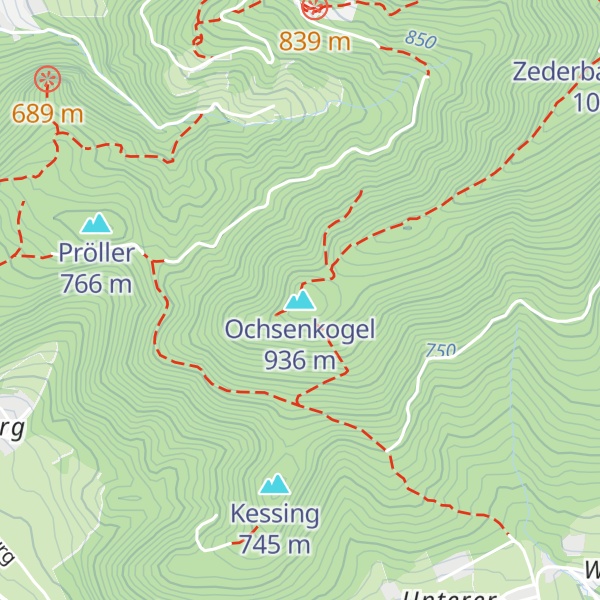 Map of Ochsenkogel