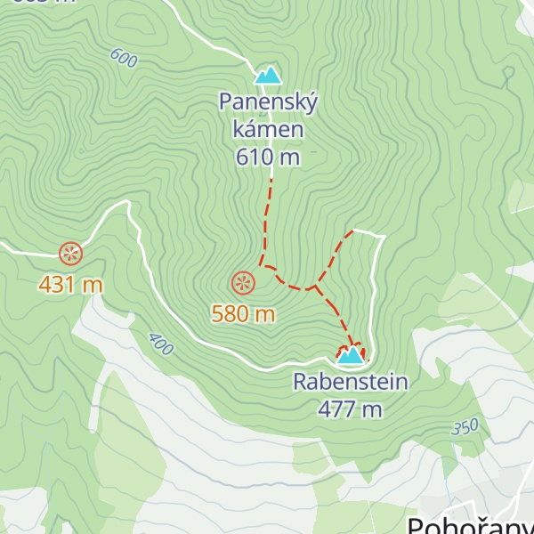 Map of Křížová hora