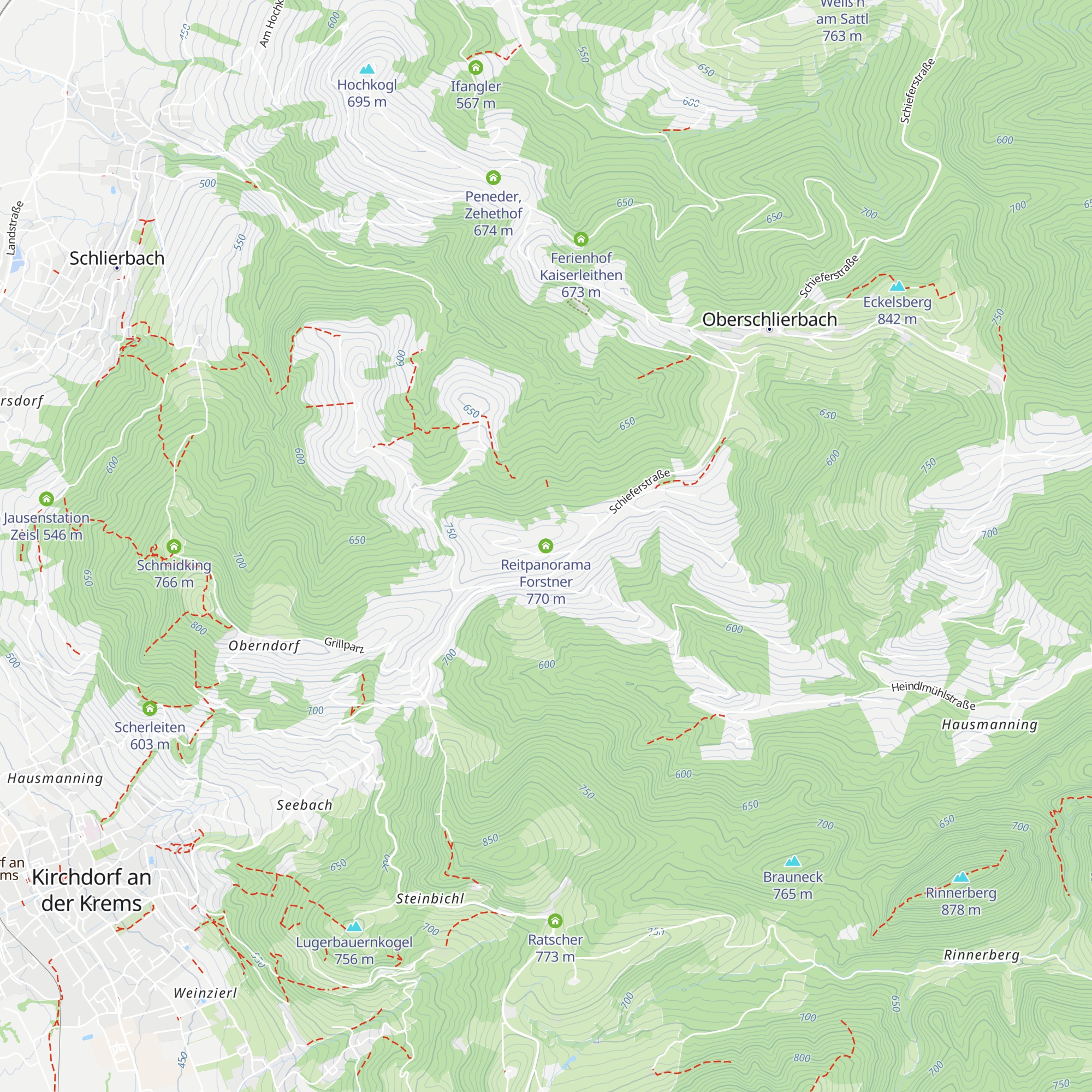 Reitpanorama Forstner map