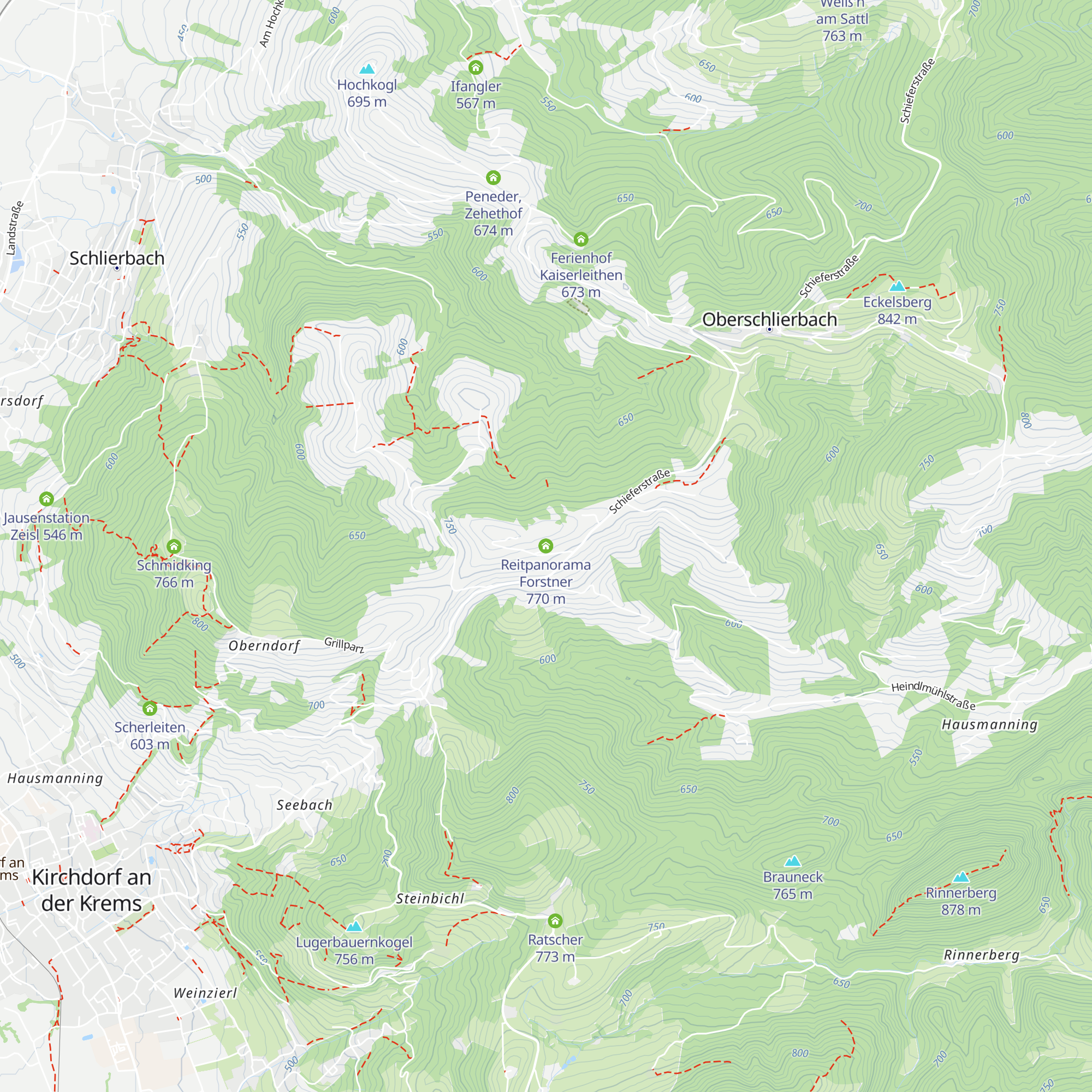 Reitpanorama Forstner map