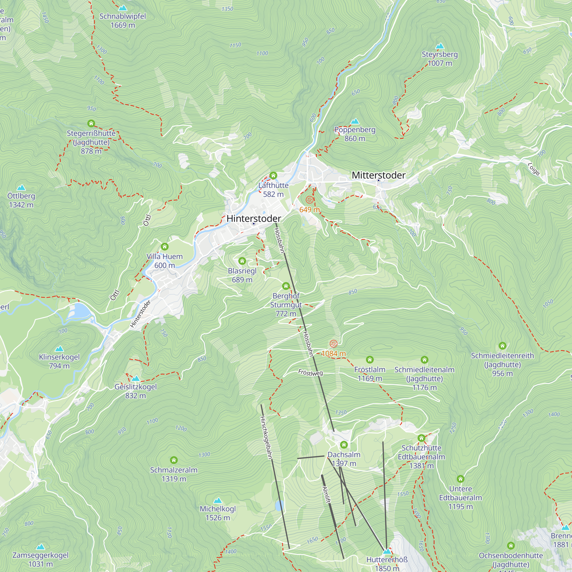 Berghof Sturmgut map