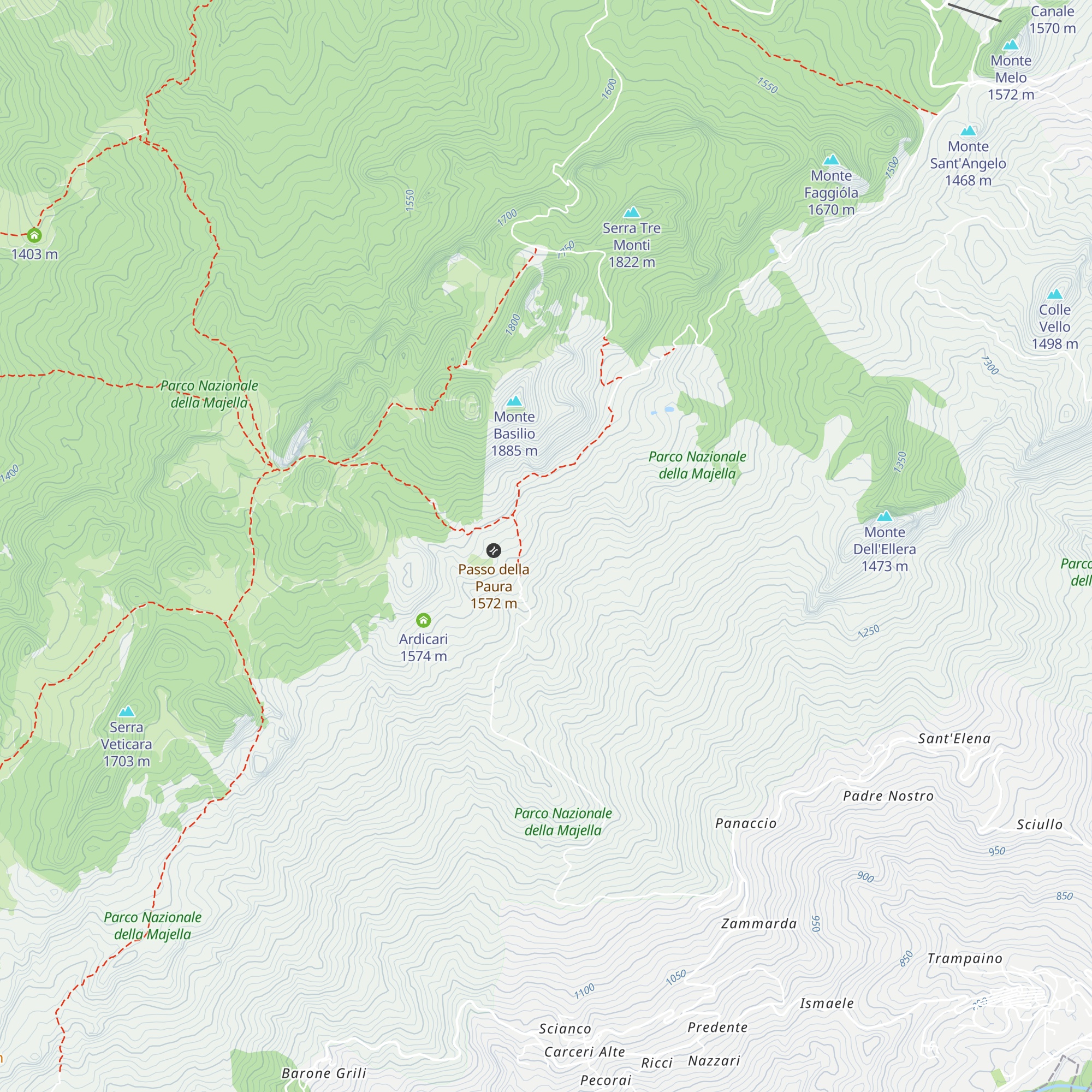 Rifugio Accio di Cotica map