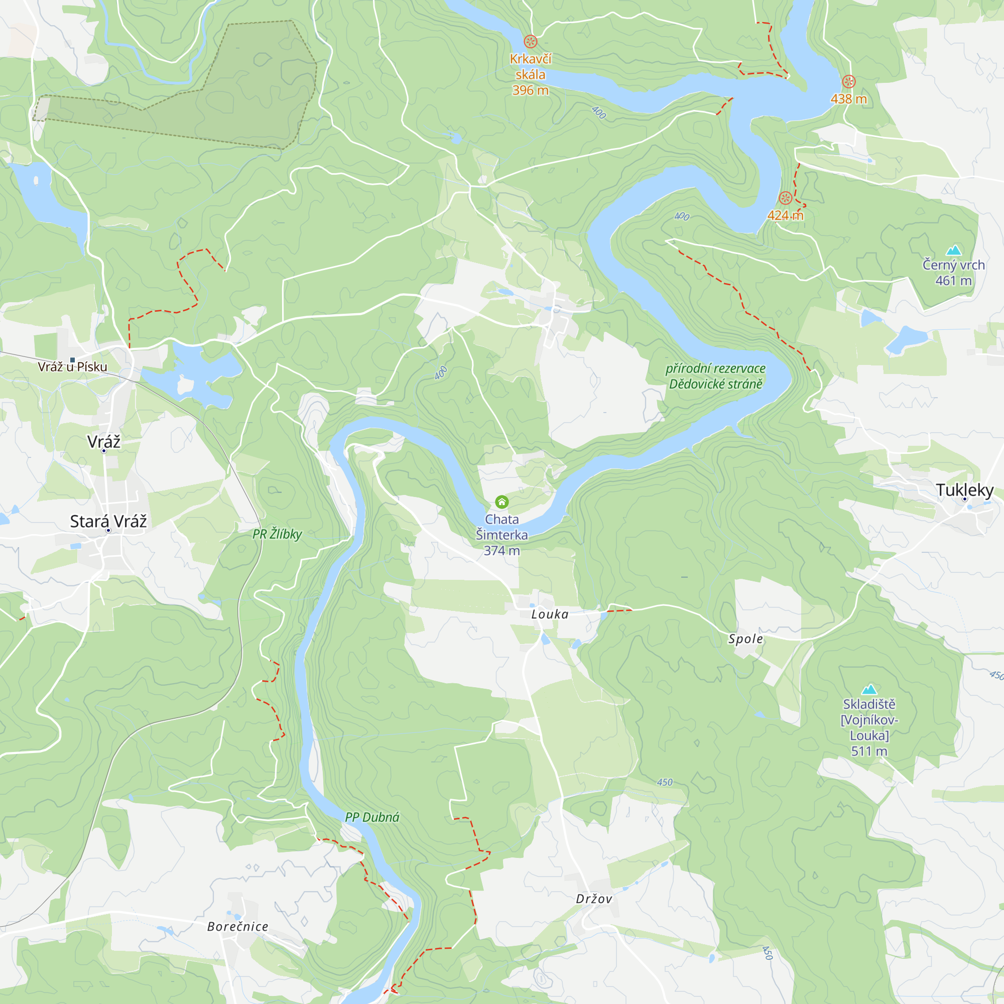 Chata Šimterka map