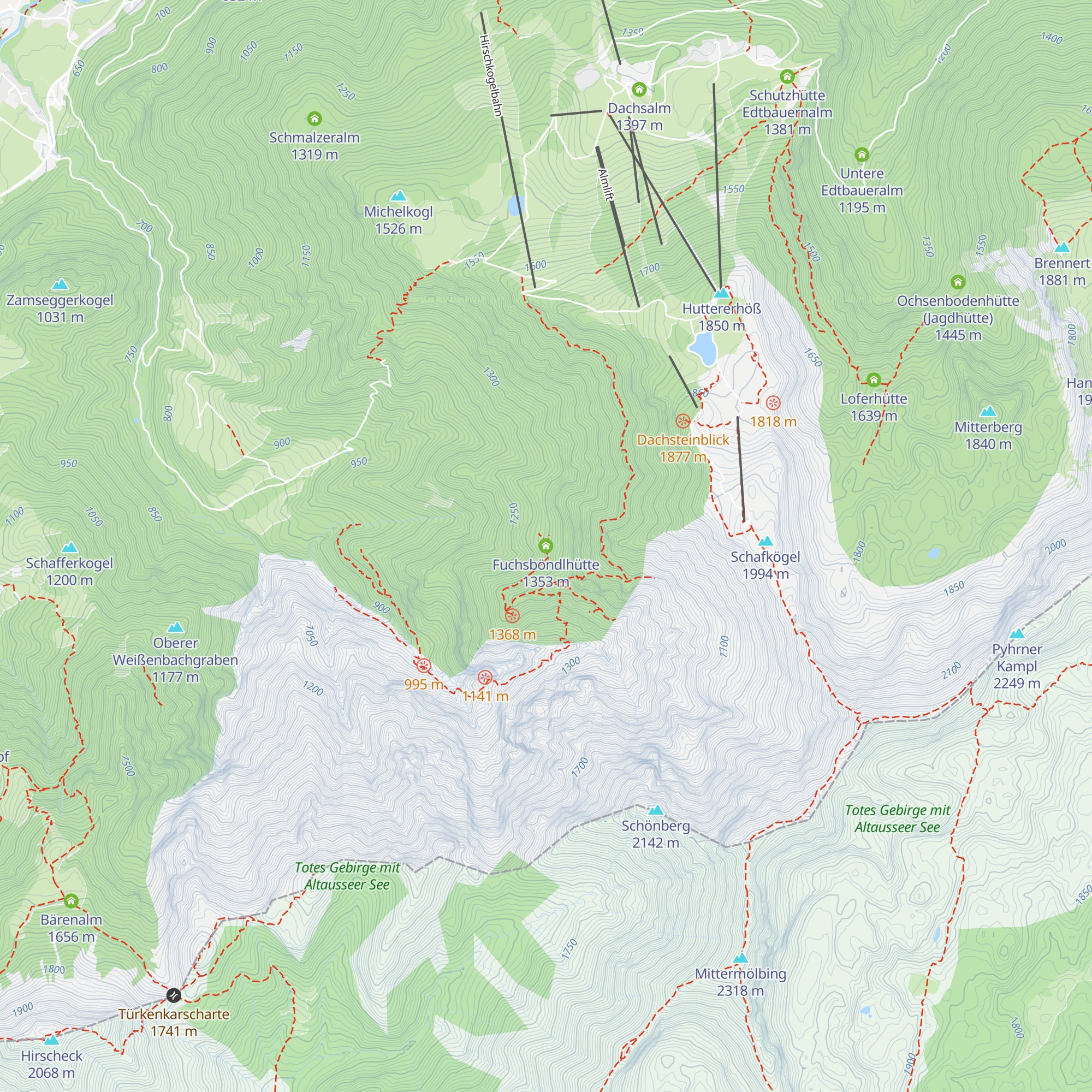 Fuchsböndlhütte map