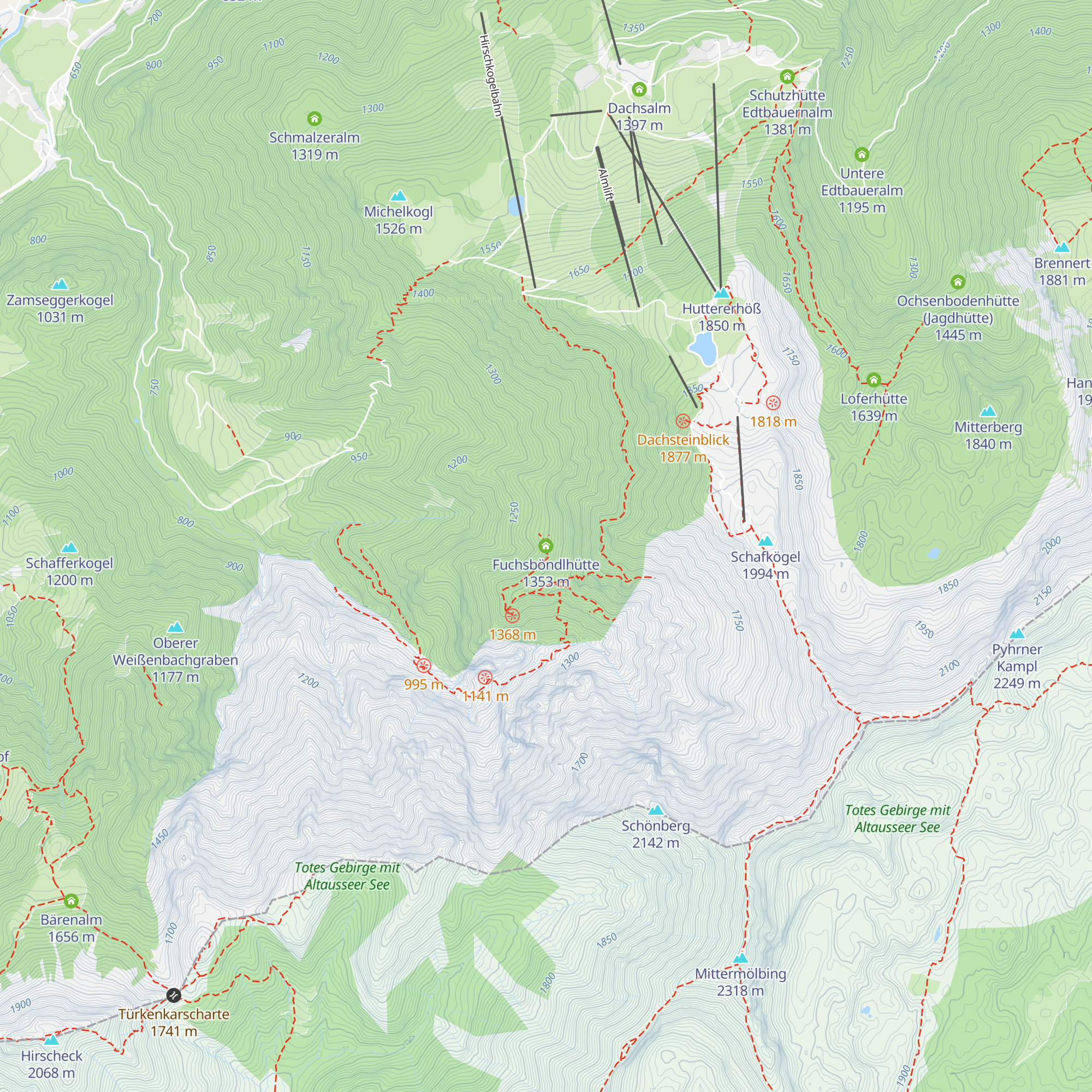 Fuchsböndlhütte map