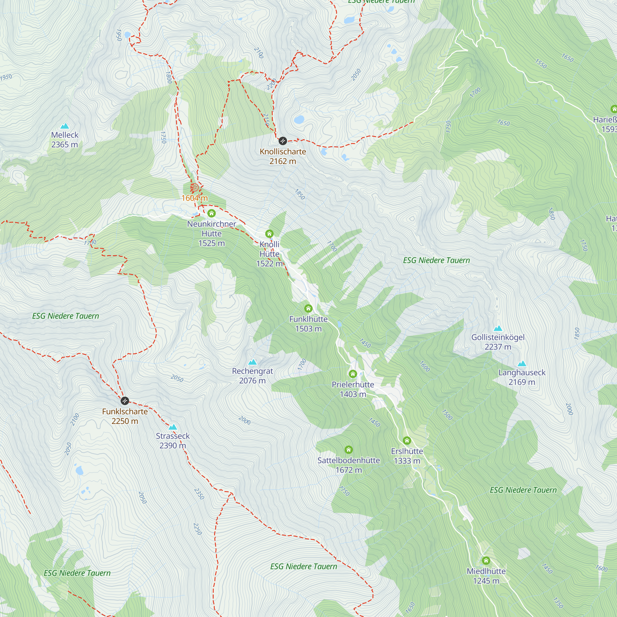 Funklhütte map