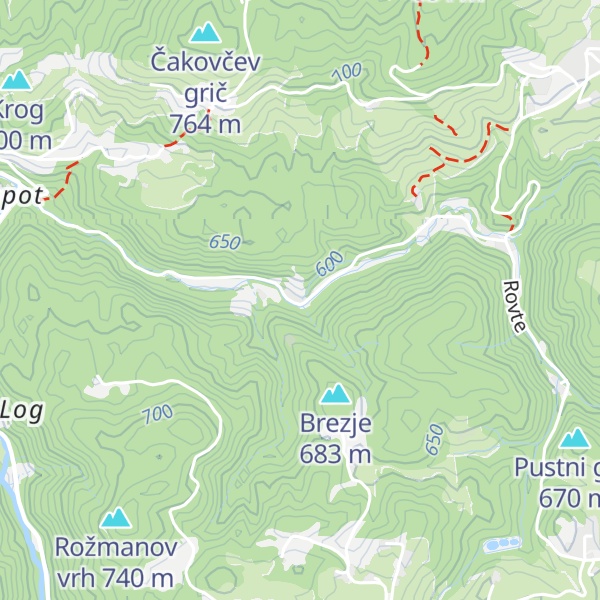 Map of Rodolfov mlin