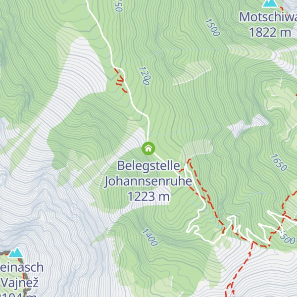Map of Belegstelle Johannsenruhe