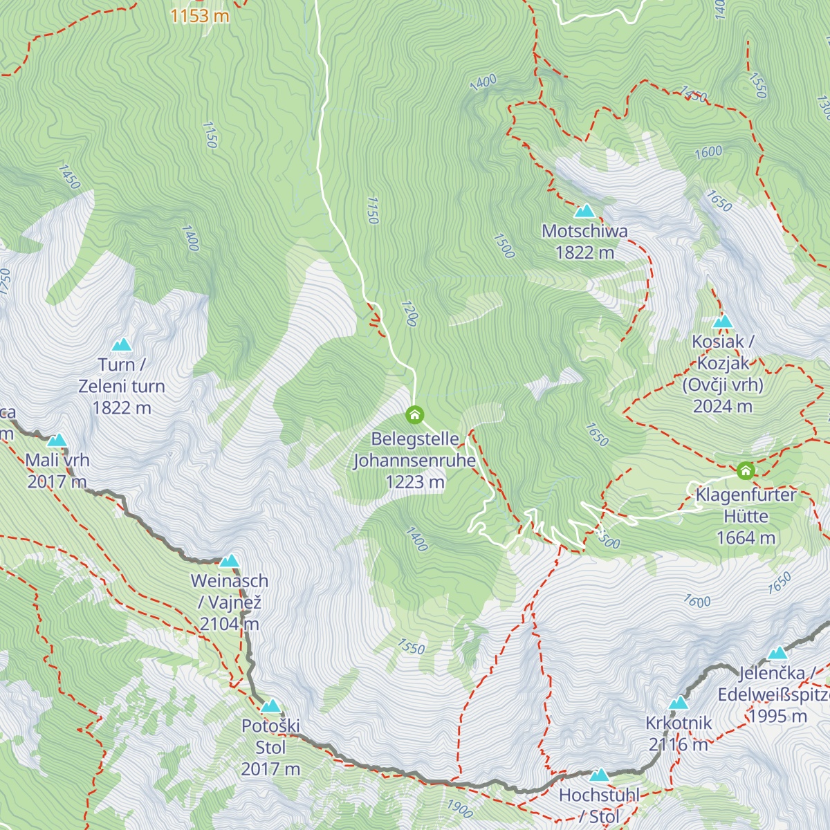 Belegstelle Johannsenruhe map