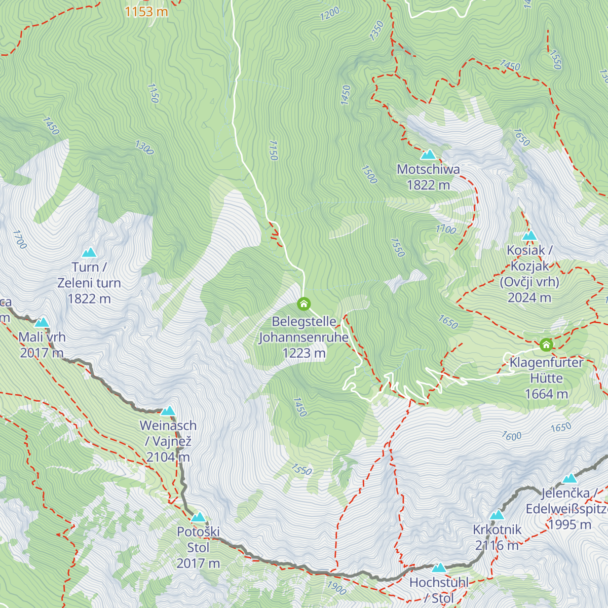 Belegstelle Johannsenruhe map