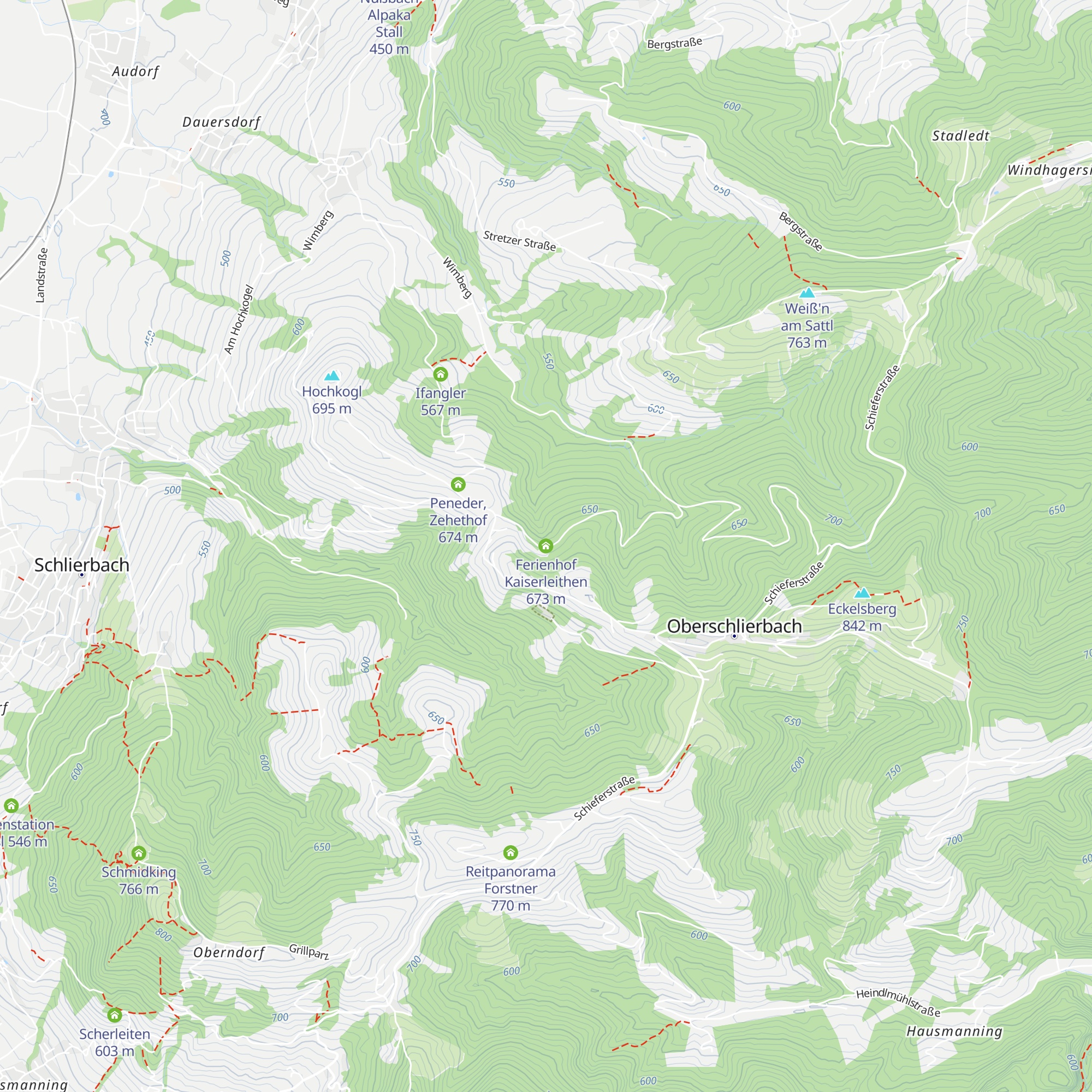 Ferienhof Kaiserleithen map