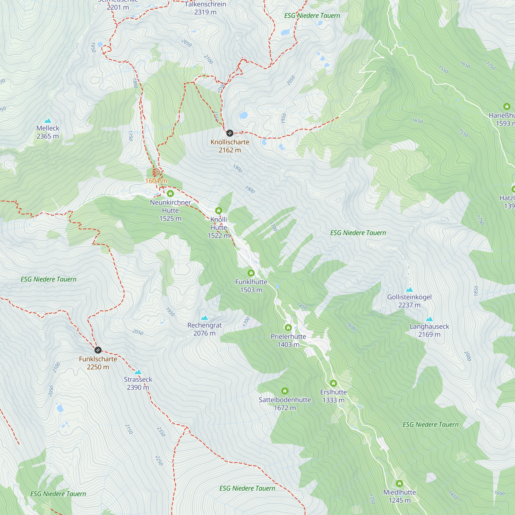 Stefahütte map