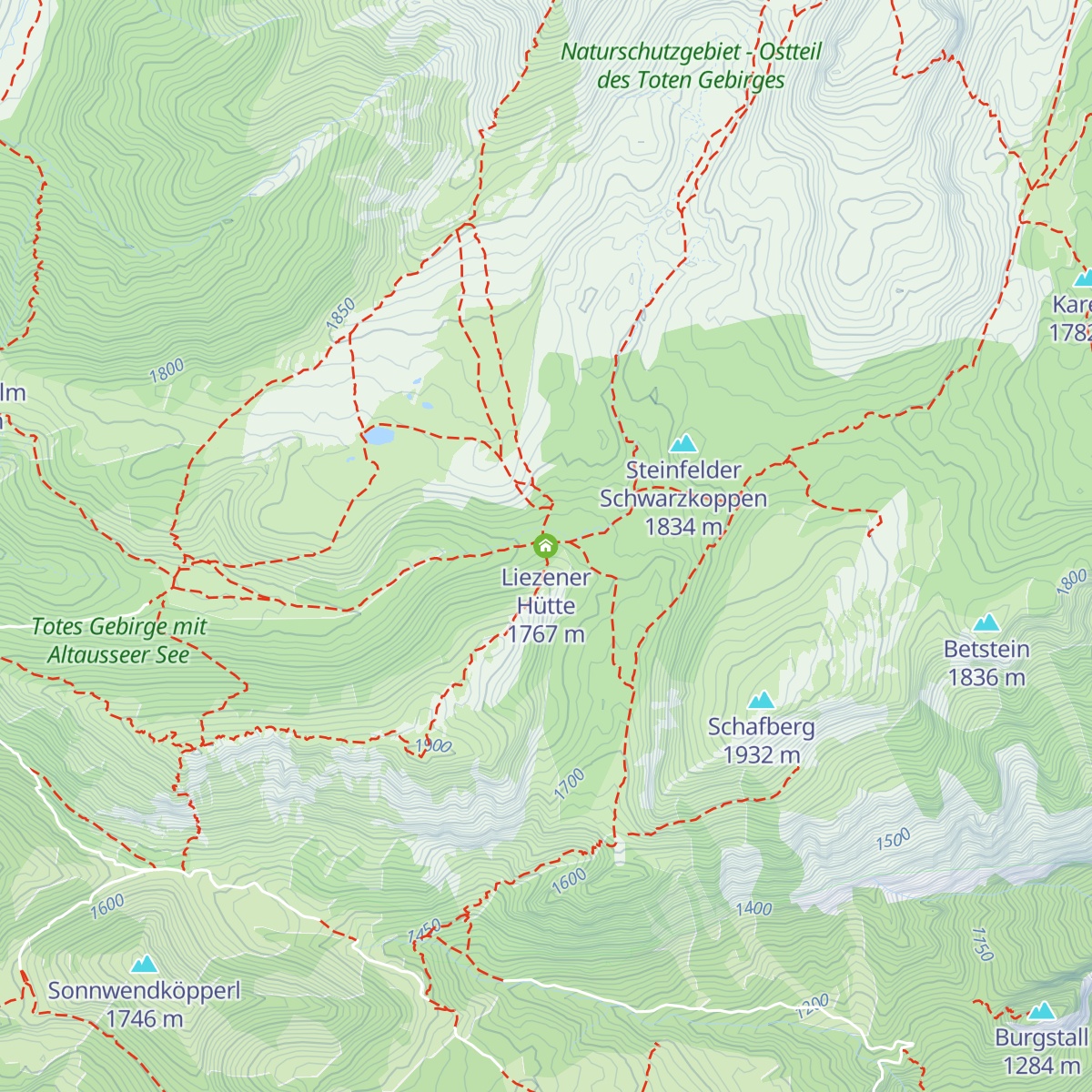 Liezener Hütte map