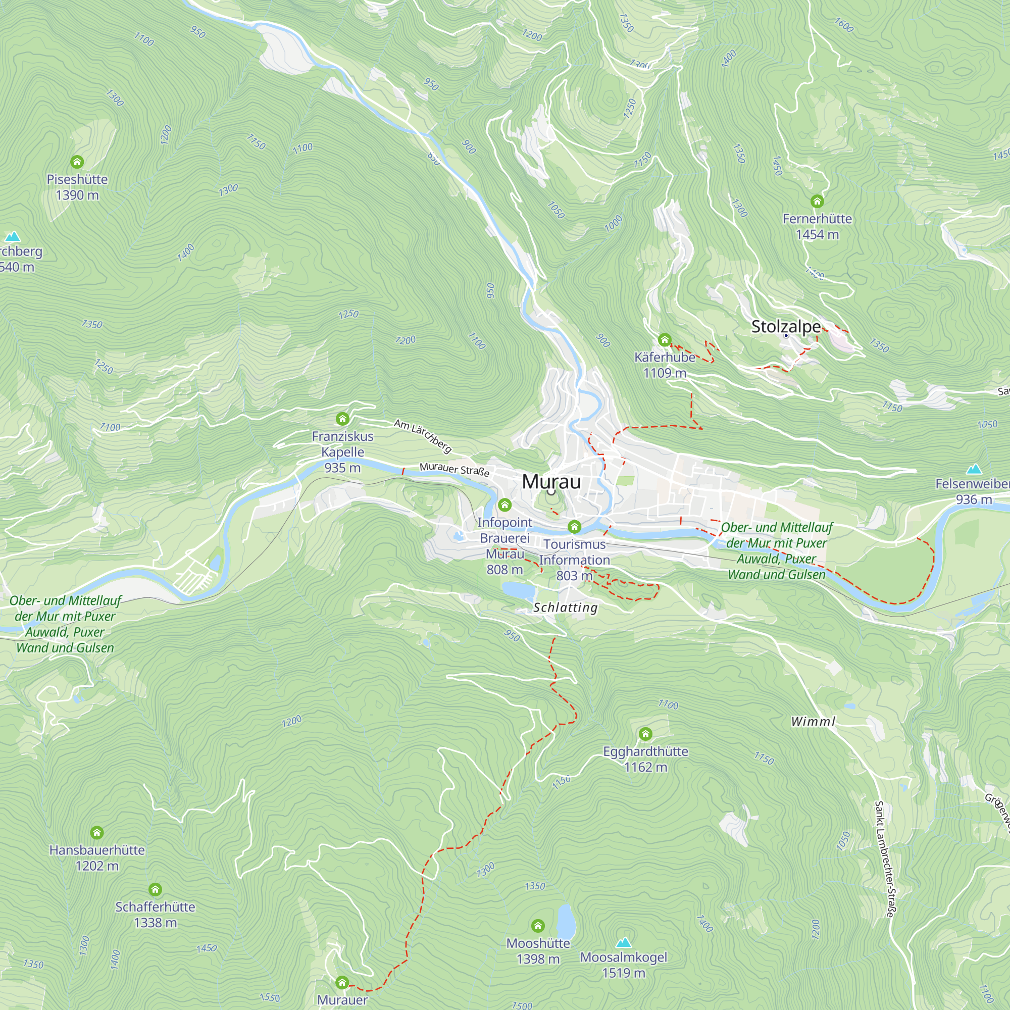 Infopoint Brauerei Murau map