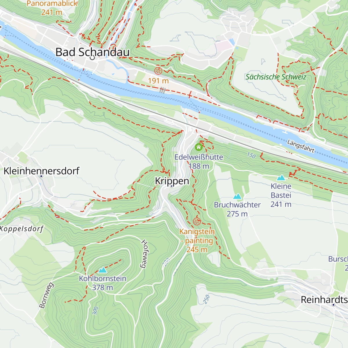Kirchlehnhütte map