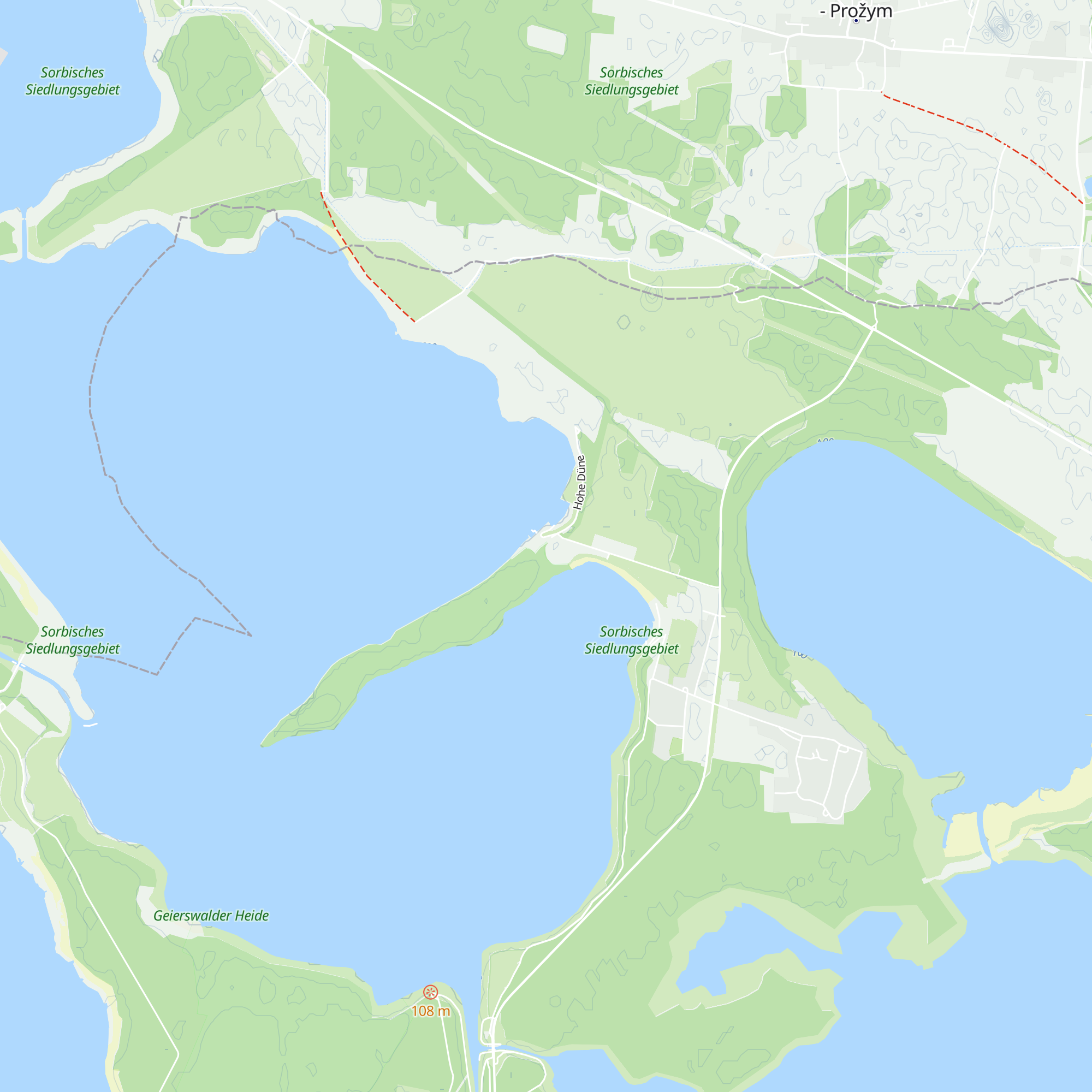 Tourismus-Information Lausitzer Seenland map