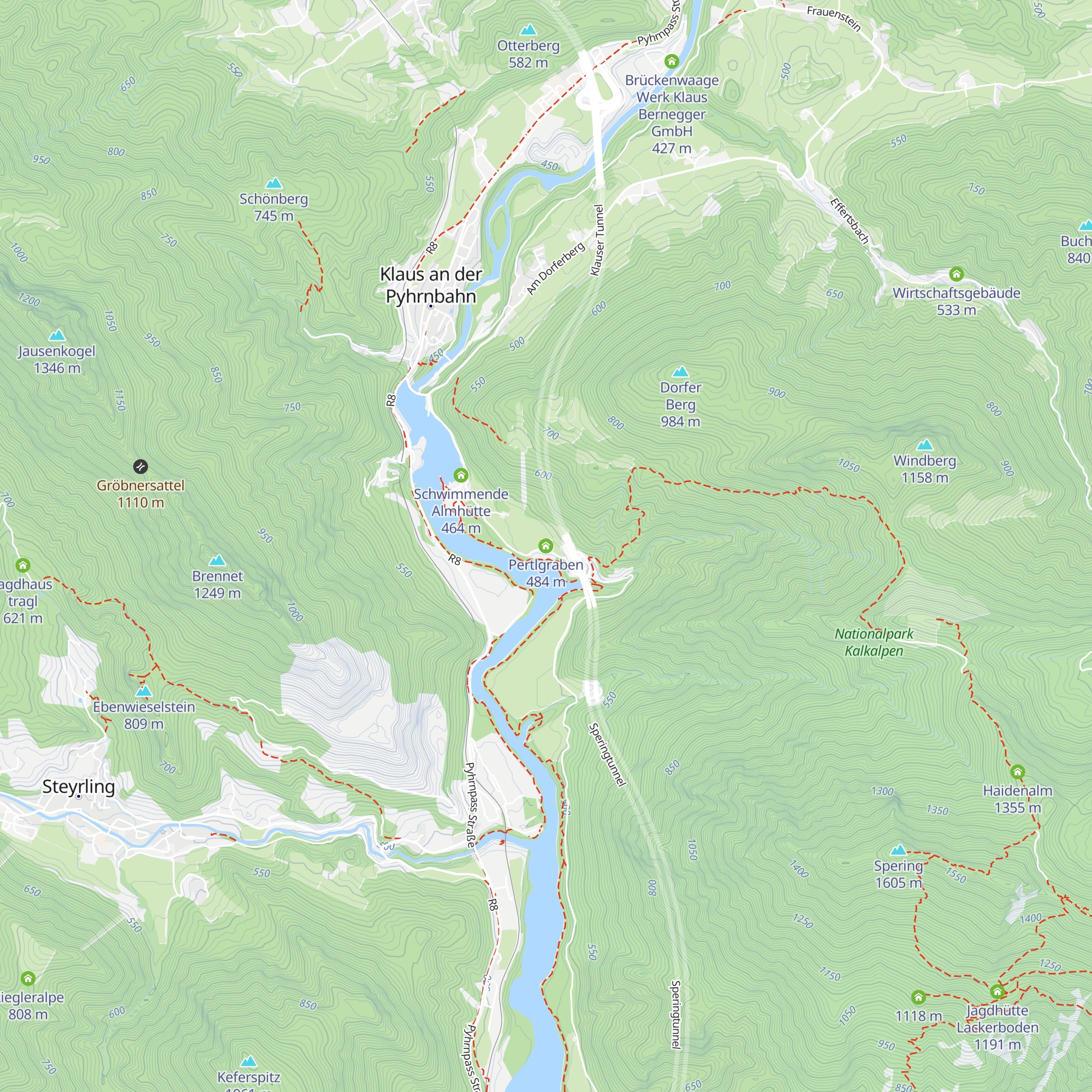 Pertlgraben map