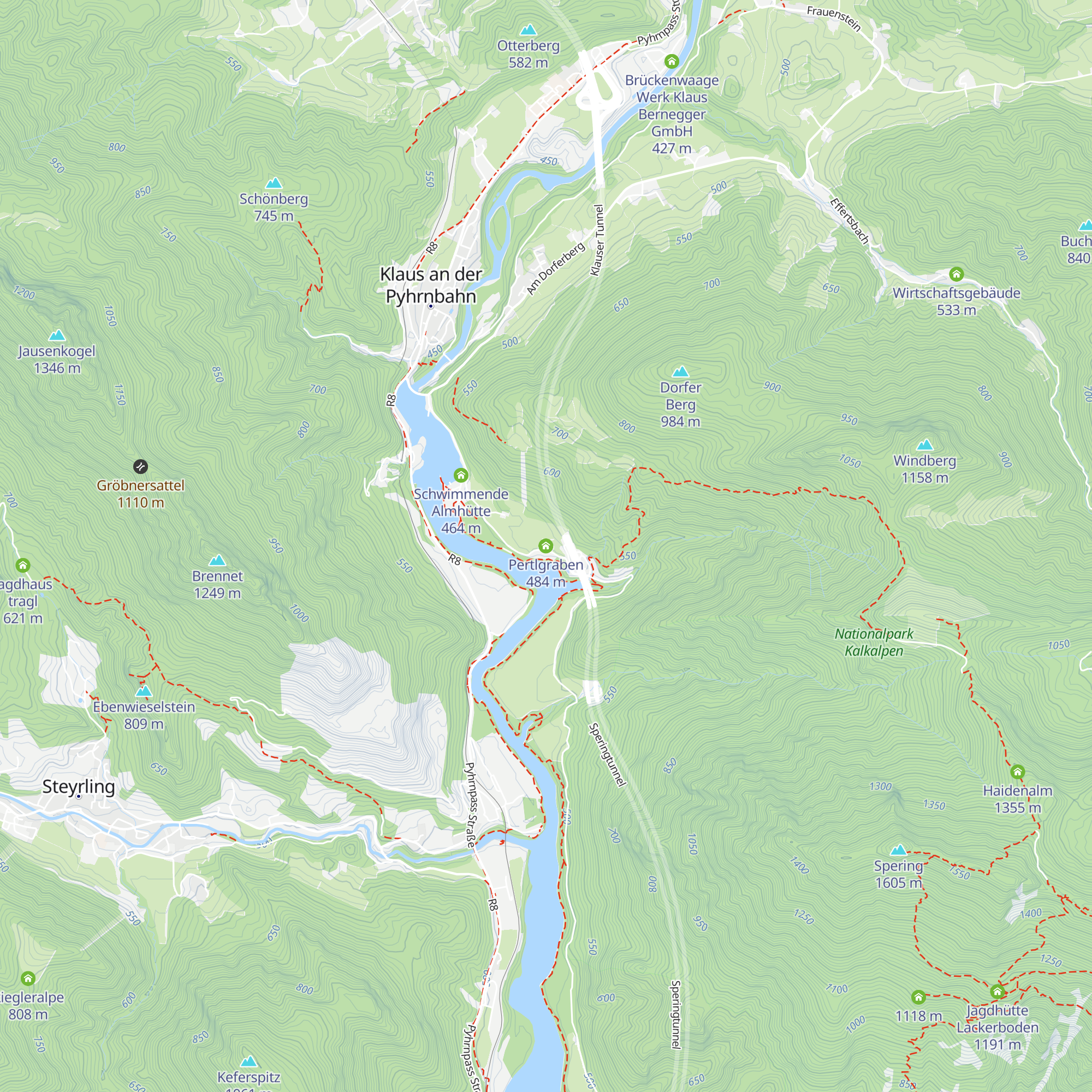 Pertlgraben map