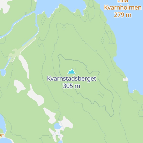 Map of Kvarnstadsberget