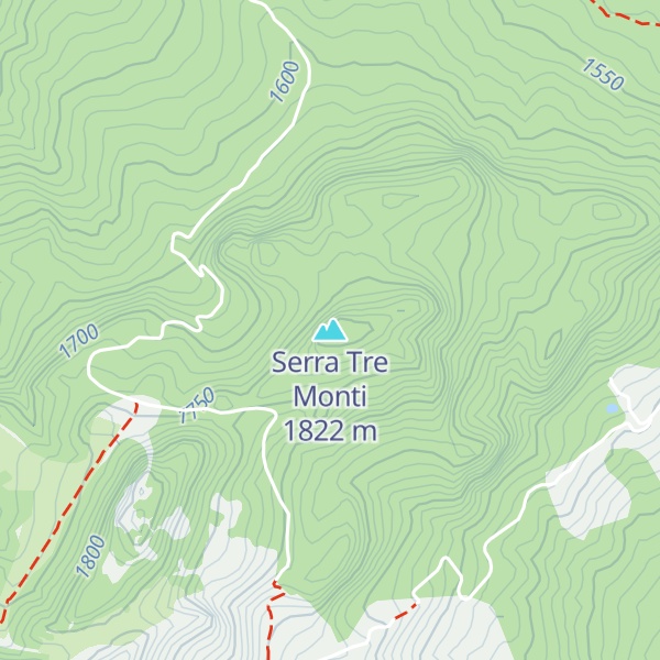 Map of Serra Tre Monti