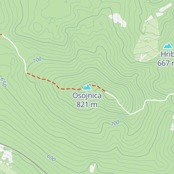 Map of Osojnica