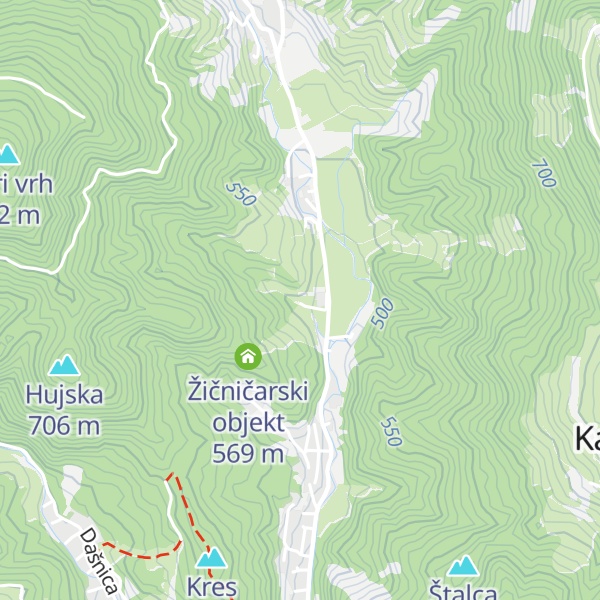 Map of Okrepčevalnica Smučišče Rudno