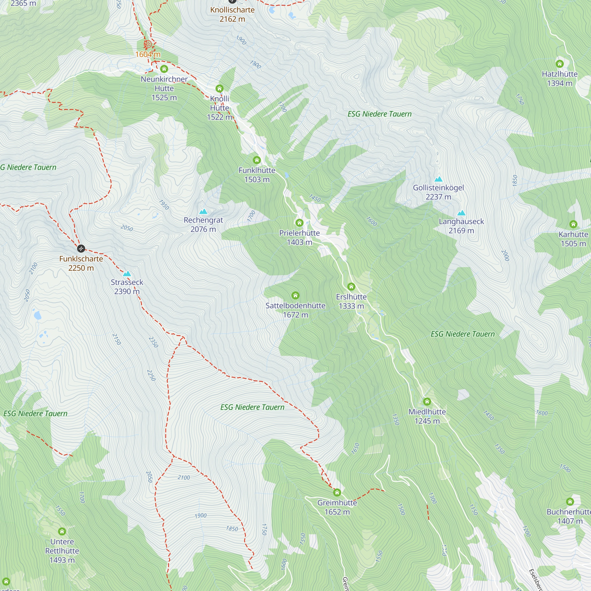 Sattelbodenhütte map
