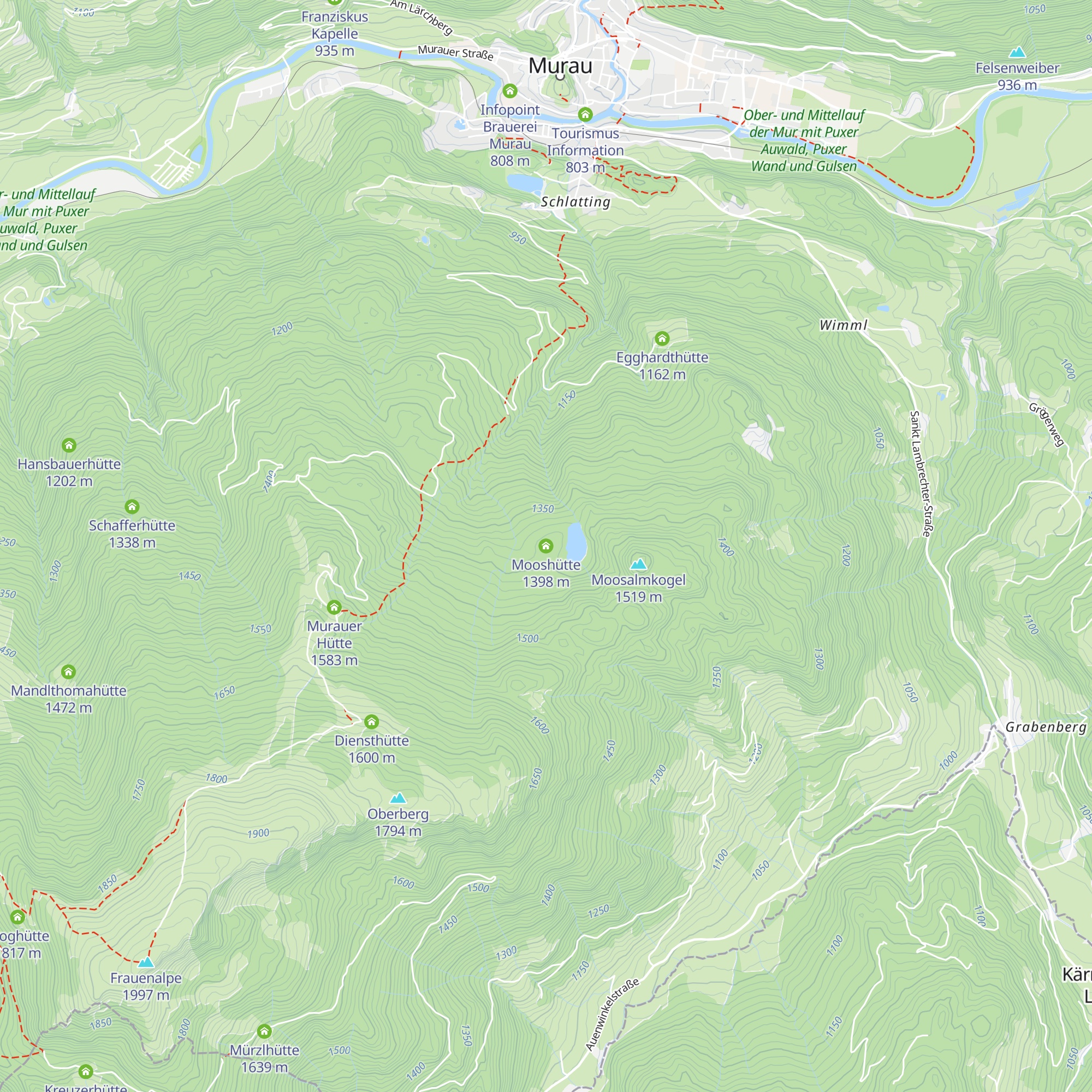 Mooshütte map