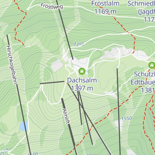 Map of Schutzhütte "zur Lederhosn"