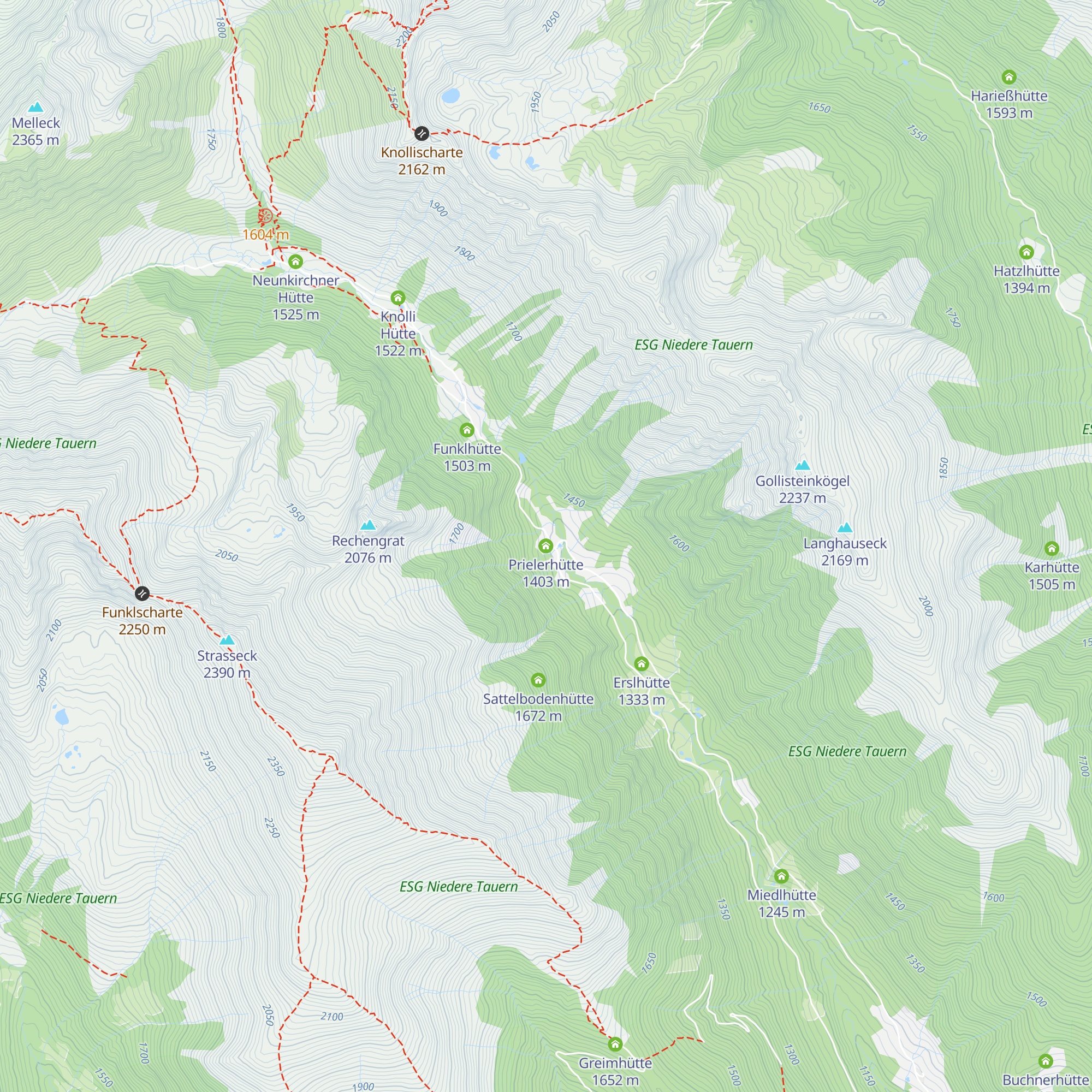 Prielerhütte map