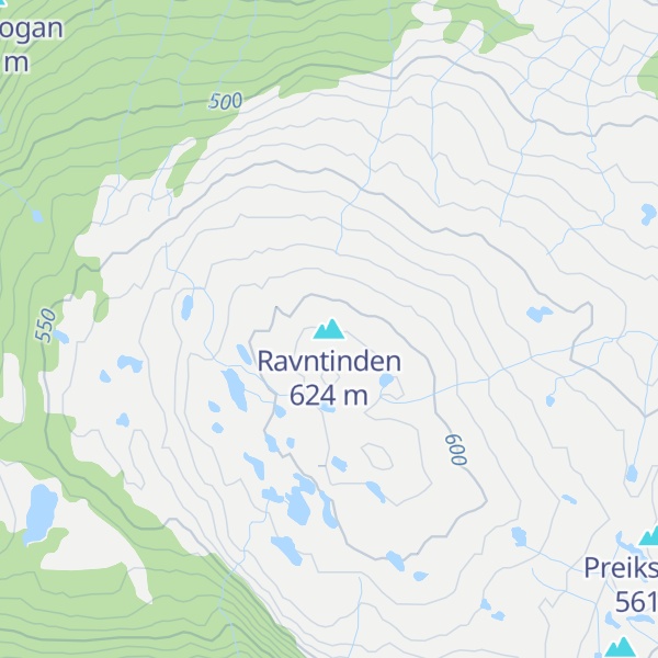 Map of Ravntinden