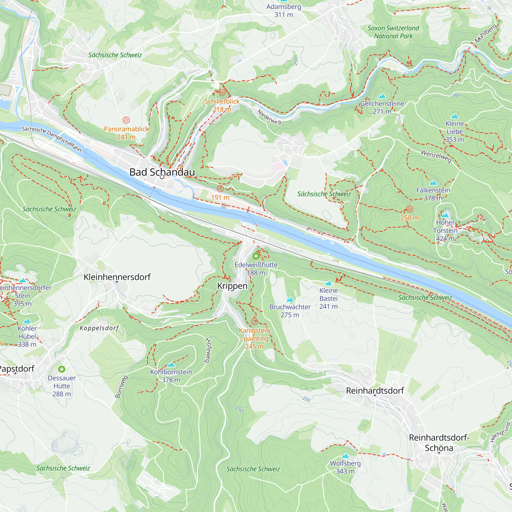 Edelweißhütte map