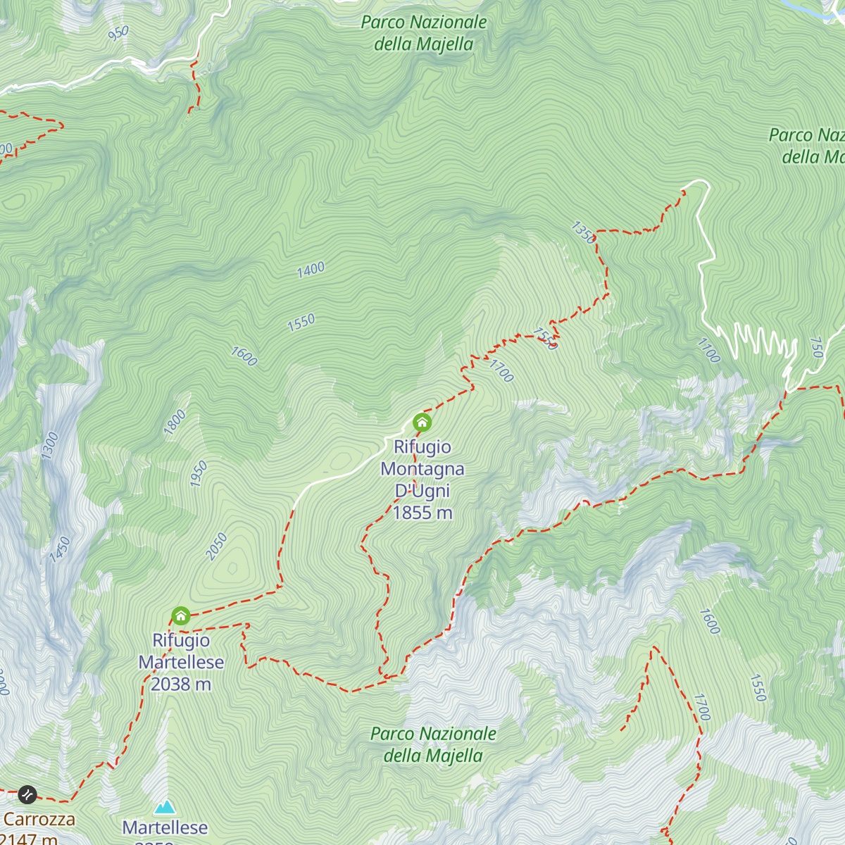 Rifugio Montagna D'Ugni map