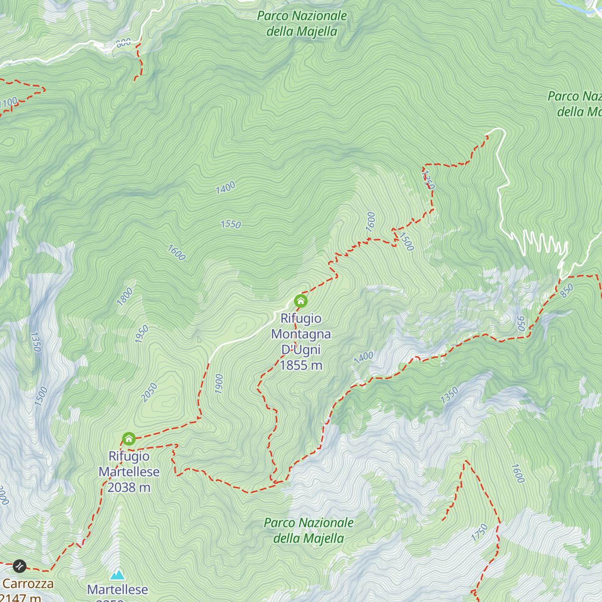 Rifugio Montagna D'Ugni map
