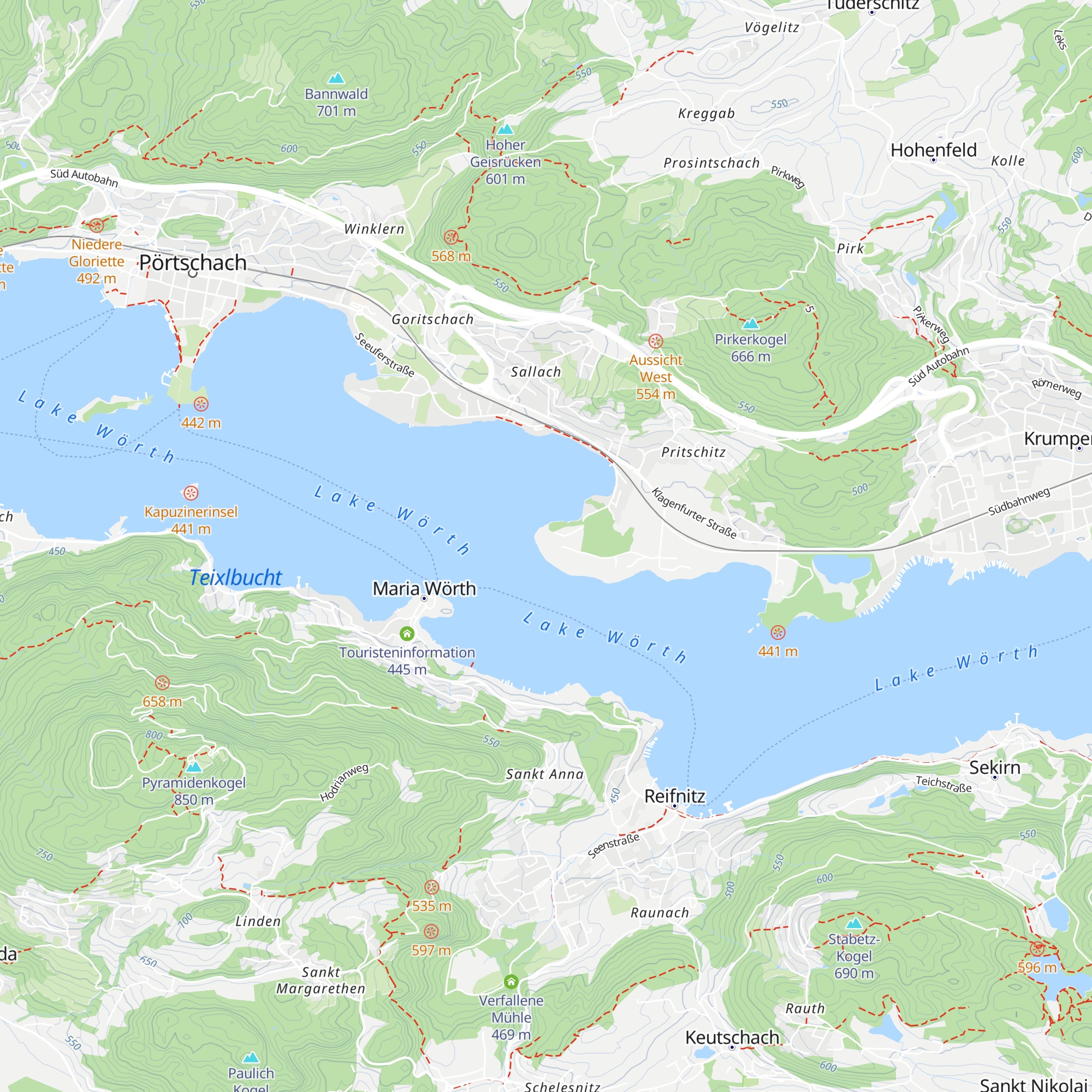 Angerer-Schlössl map