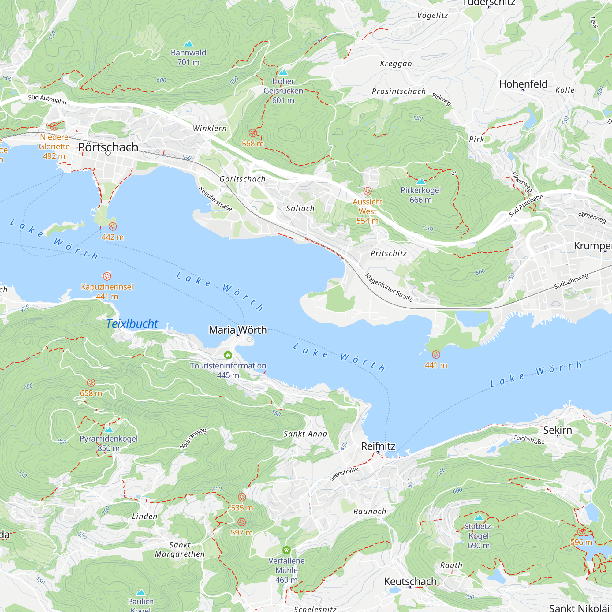 Angerer-Schlössl map