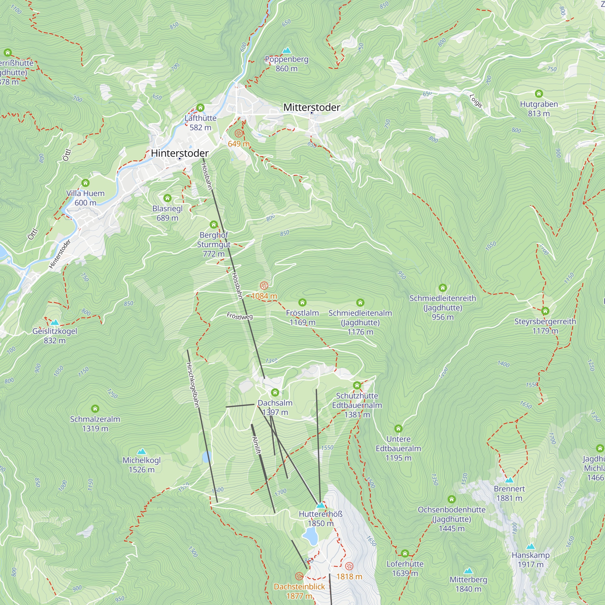 Fröstlalm map
