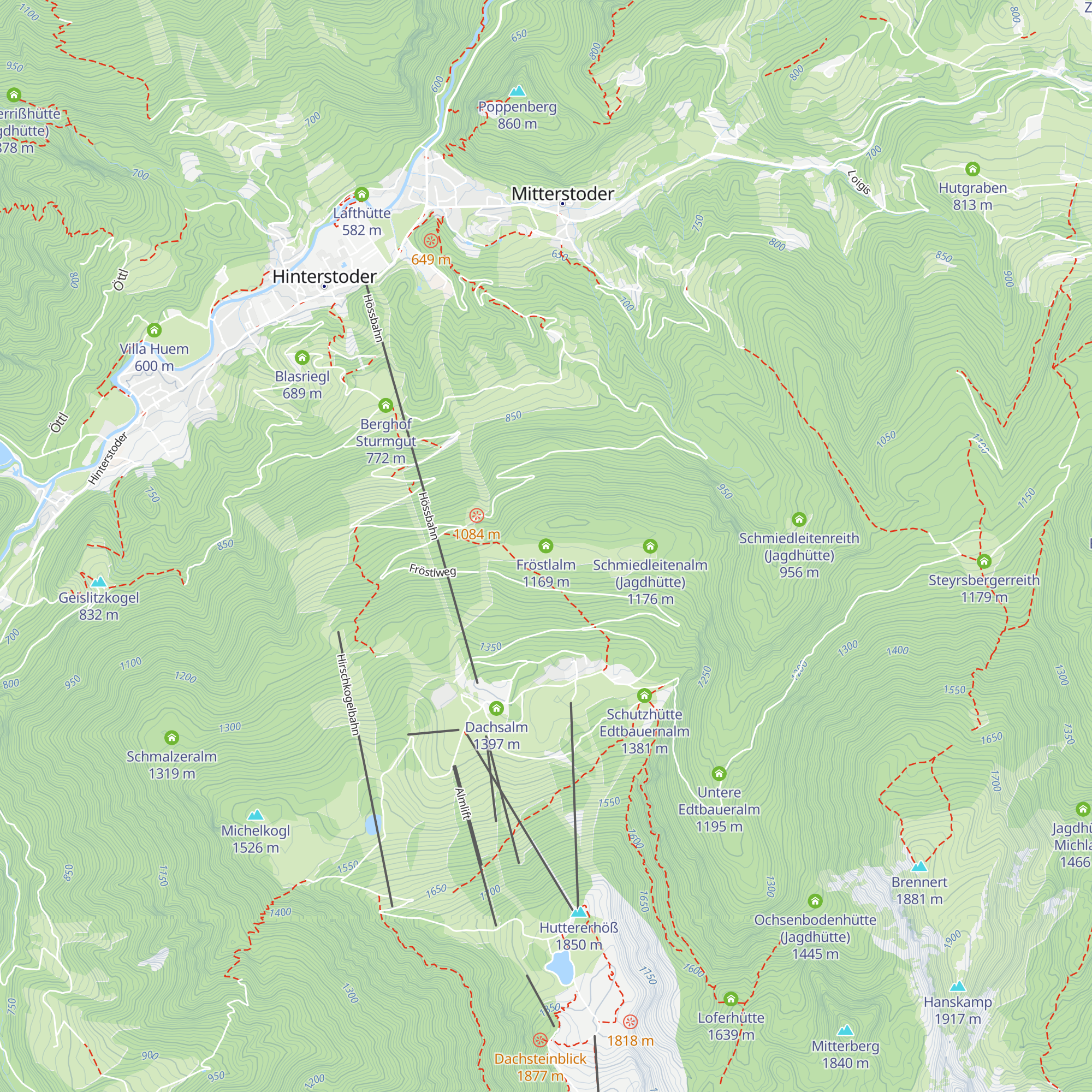 Fröstlalm map