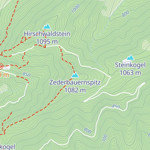 Map of Zederbauernspitz