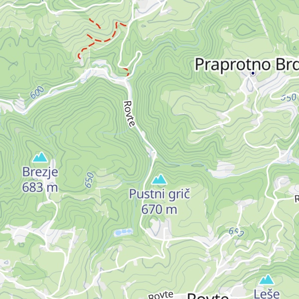 Map of Osreški mlin
