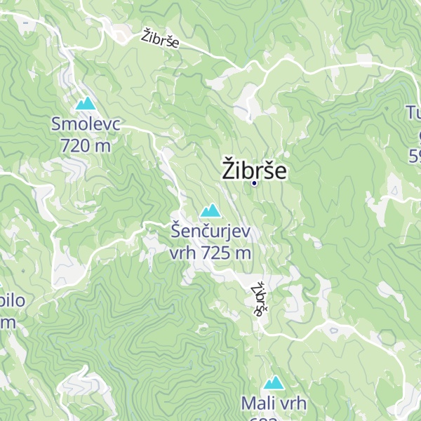 Map of Šenčurjev vrh