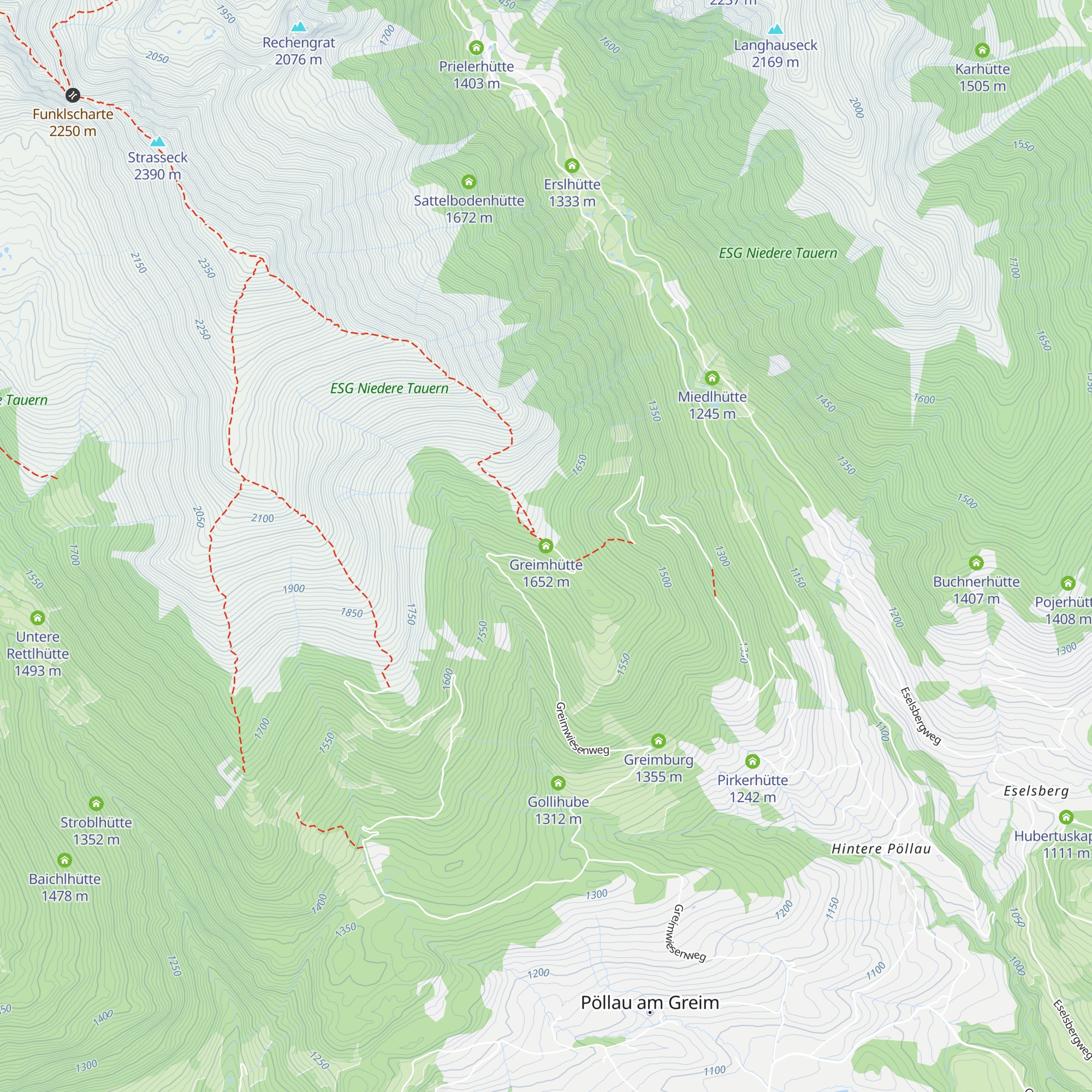 Greimhütte map