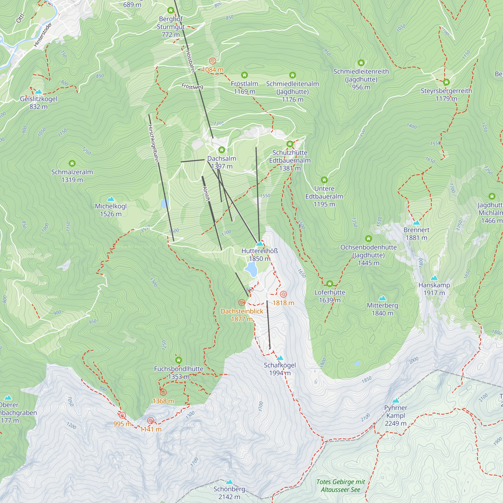 Berggasthof Höss map