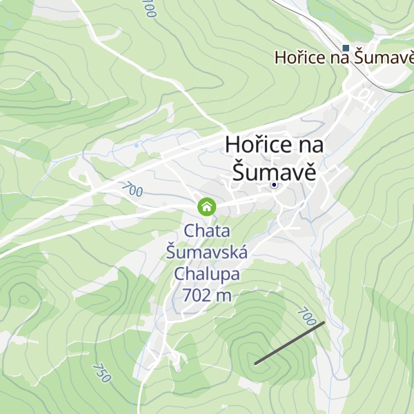 Map of Chata Šumavská Chalupa