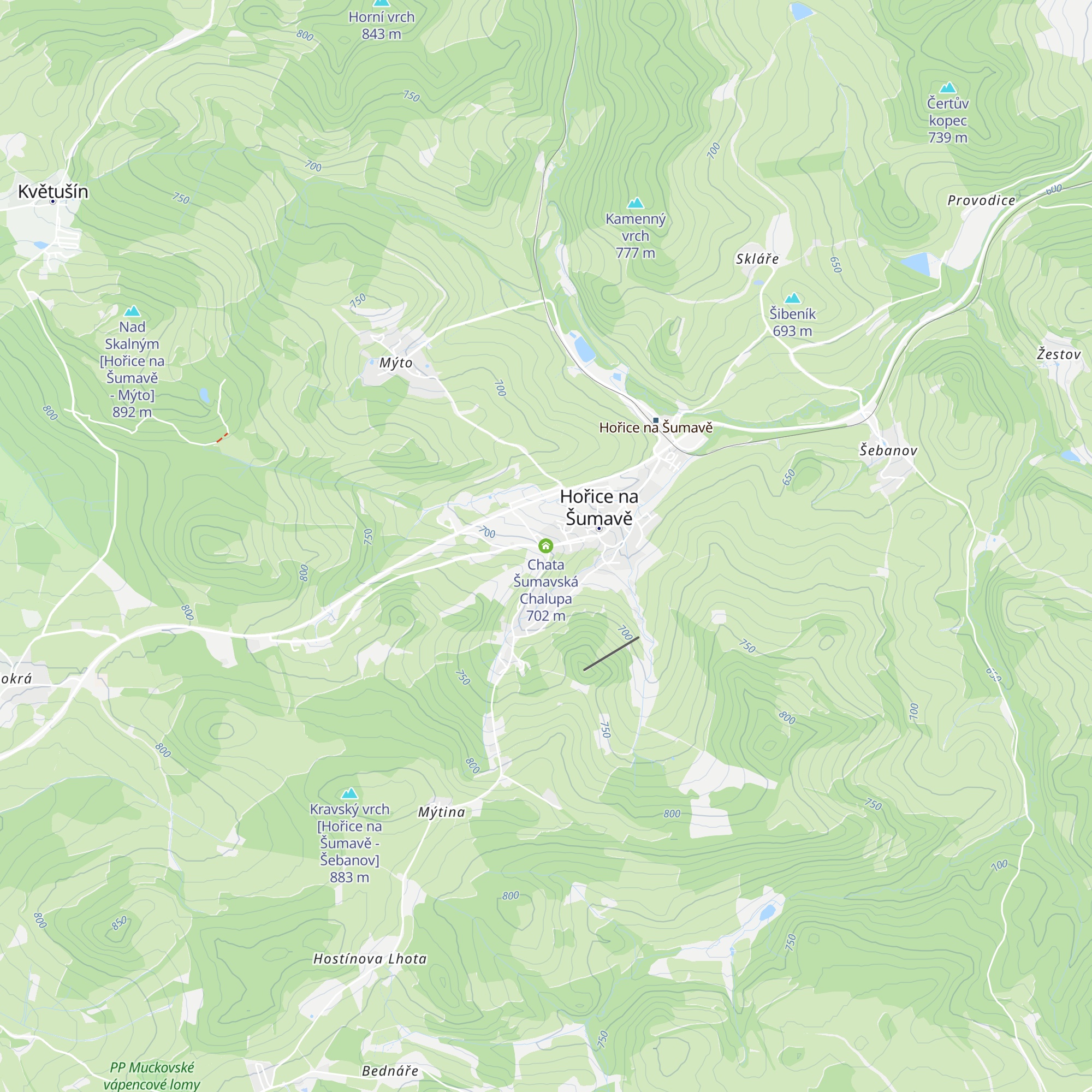 Chata Šumavská Chalupa map