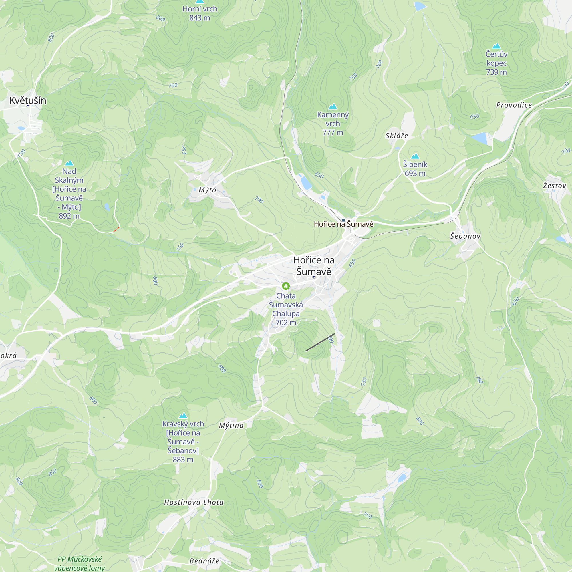 Chata Šumavská Chalupa map
