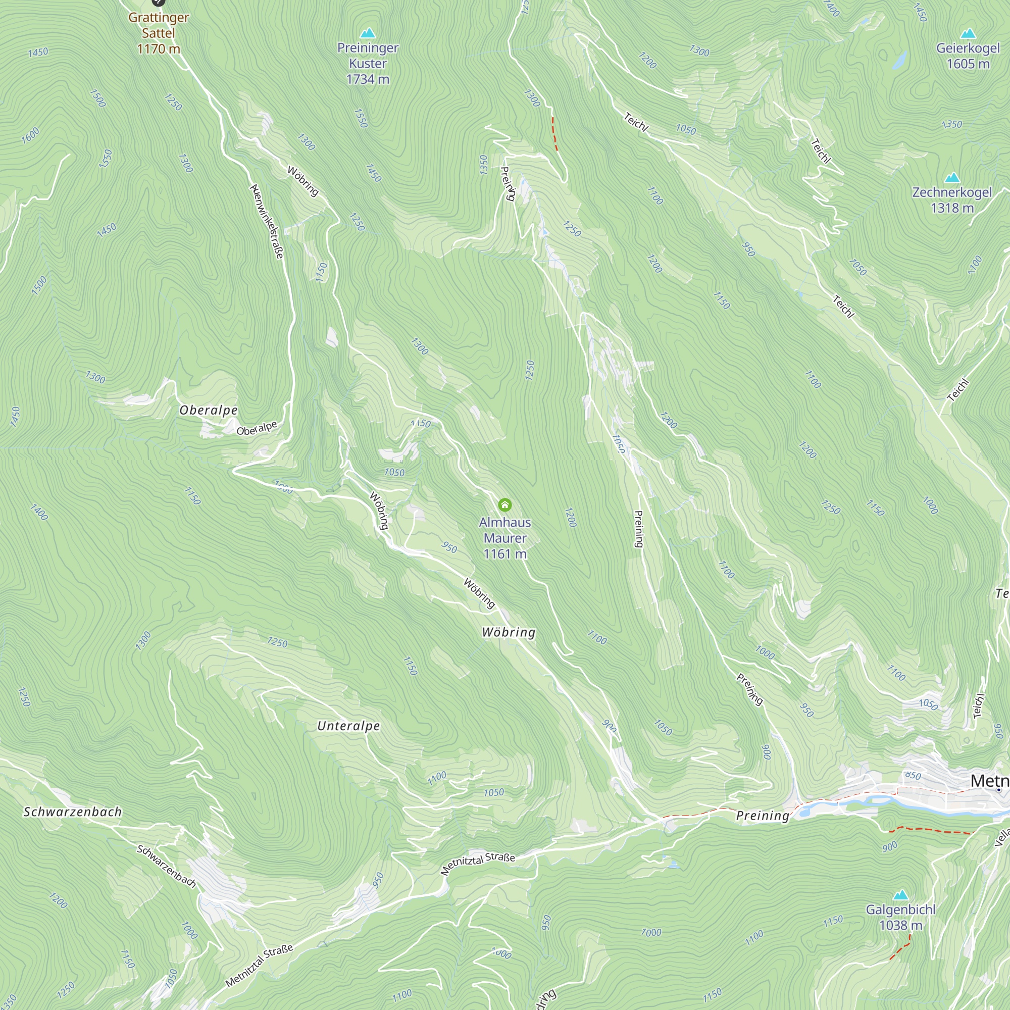 Almhaus Maurer map
