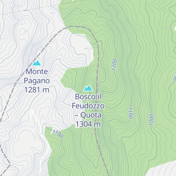 Map of Bosco il Feudozzo – Quota