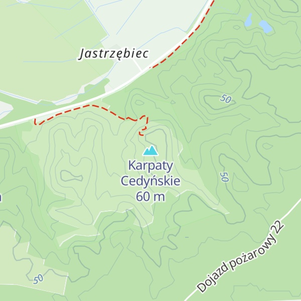 Map of Karpaty Cedyńskie